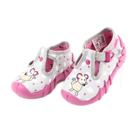 Calzado infantil befado 110P382 rosado gris 2