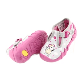 Calzado infantil befado 110P382 rosado gris 3