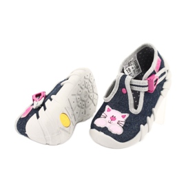 Calzado infantil befado 110P378 azul marino rosado gris multicolor 3