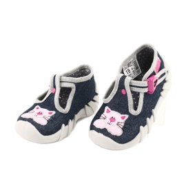 Calzado infantil befado 110P378 azul marino rosado gris multicolor 2