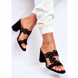 Pantuflas de Mujer Elegantes en un Bar Sergio Leone Negro SK031 4