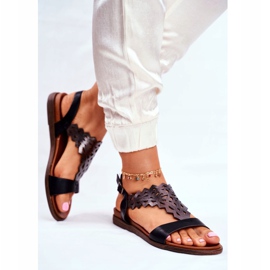 Sandalias Mujer Planas Sergio Leone Negro SK035 3