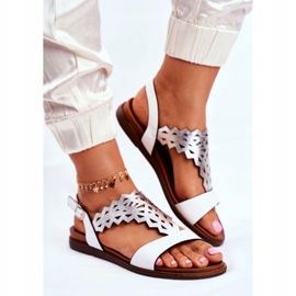 Sandalias Mujer Planas Sergio Leone Blanco SK035 gris 3