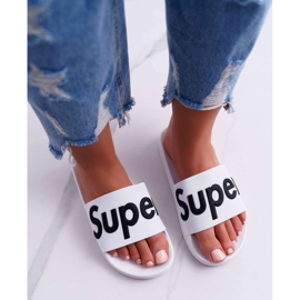 PS1 Pantuflas Blancas Mujer Super Losaria blanco 3
