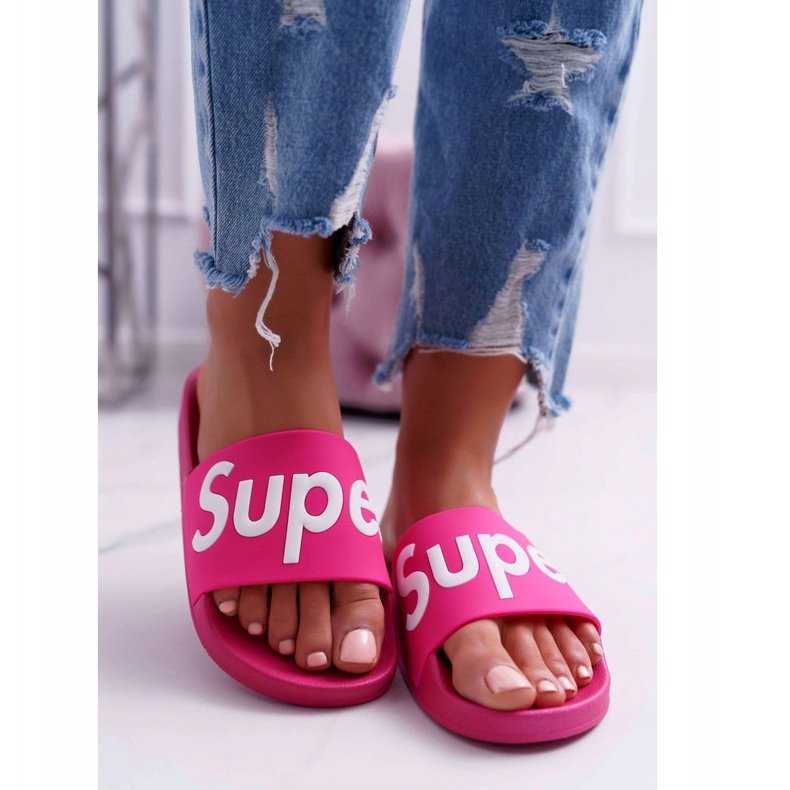 SEA Pantuflas Mujer Fucsia Super Losaria rosa 2