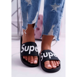 SEA Pantuflas Negras Mujer Super Losaria negro 2