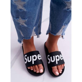 SEA Pantuflas Negras Mujer Super Losaria negro 3