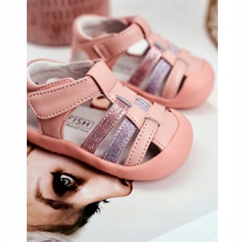 Apawwa Sandalias Infantiles con Velcro Purpurina Rosa Ontario rosado 3