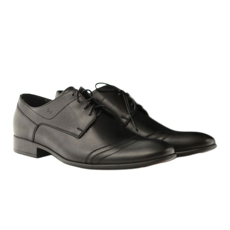Zapatos bajos de hombre en piel Pilpol 1099 negro 5
