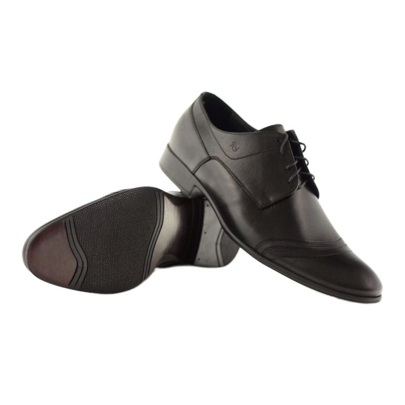 Zapatos bajos de hombre en piel Pilpol 1099 negro 4