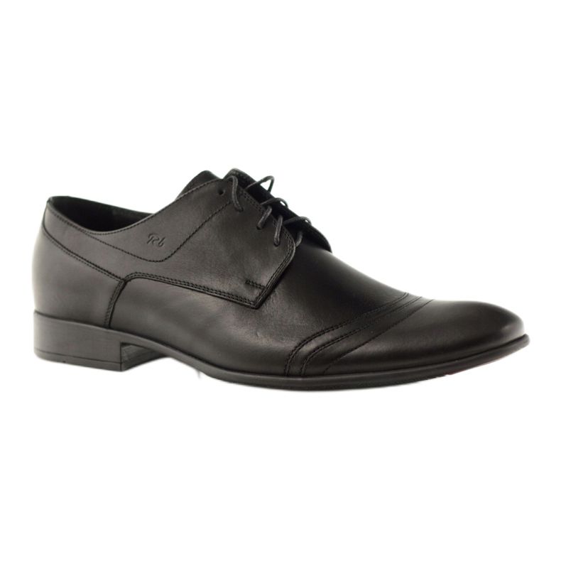 Zapatos bajos de hombre en piel Pilpol 1099 negro 1
