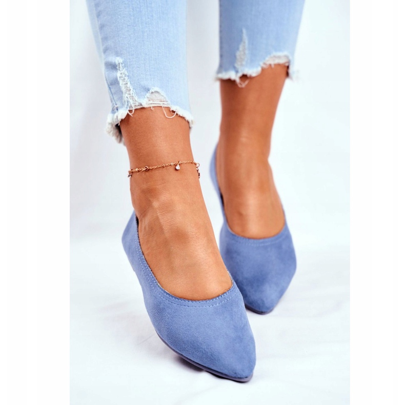 SEA Bailarinas Mujer Eco-Suede Azul Bellissima 2
