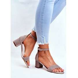 Sandalias Mujer Eco-Suede Sergio Leone Gris SK839 3