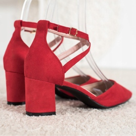 Evento Bombas de gamuza rojo 3