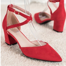 Evento Bombas de gamuza rojo 4
