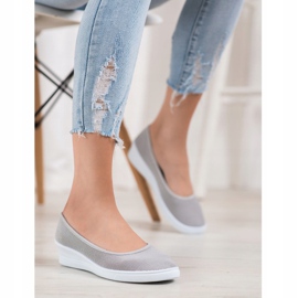 SHELOVET Bailarinas Casual Gris 5