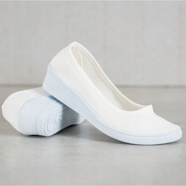 SHELOVET Bailarinas Casuales Blancas blanco 3
