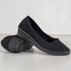 SHELOVET Bailarinas Casual Negras negro 3
