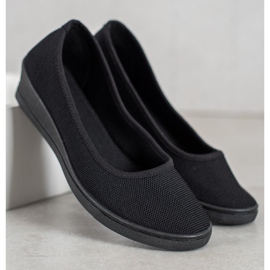 SHELOVET Bailarinas Casual Negras negro 4