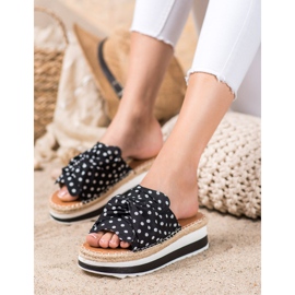 SHELOVET Zapatillas en una plataforma alta negro 3