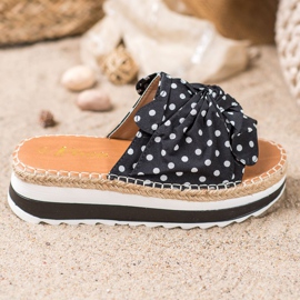 SHELOVET Zapatillas en una plataforma alta negro 4