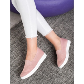 Via Giulia  Slipons en la plataforma rosado 4
