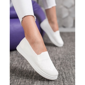 Via Giulia  Slipons en la plataforma blanco 5