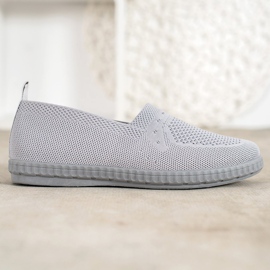 Via Giulia  Zapatillas sin cordones caladas gris 3