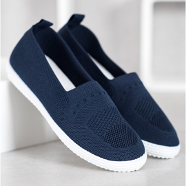 Via Giulia  Slipons azul marino 2
