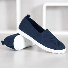 Via Giulia  Slipons azul marino 3