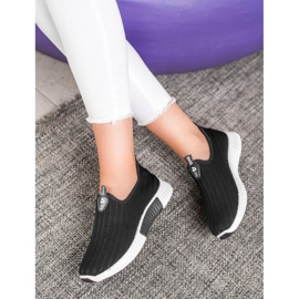 SHELOVET Calzado deportivo calado negro 1