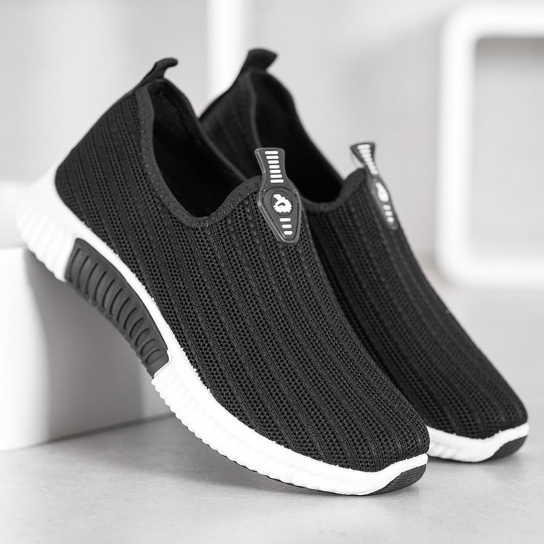 SHELOVET Calzado deportivo calado negro 2