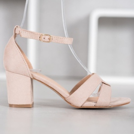 Mannika Sandalias de ante marrón 5