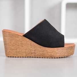 Renda Sandalias de tacón negro 2