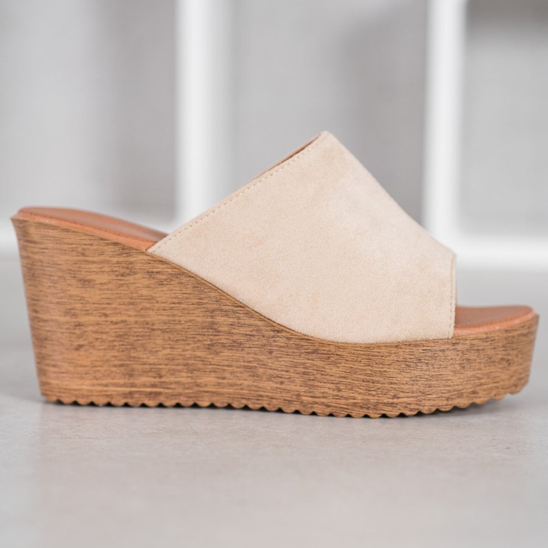 Renda Sandalias de tacón marrón 1