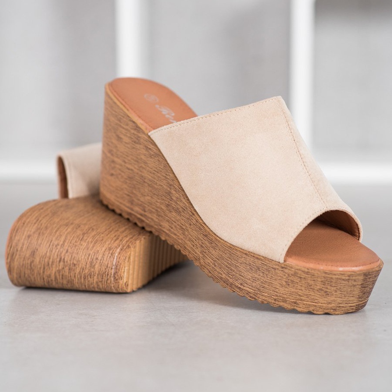 Renda Sandalias de tacón marrón 2