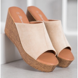 Renda Sandalias de tacón marrón 3