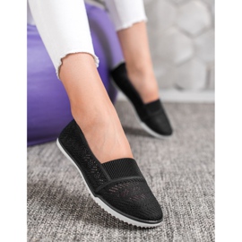 Bona Zapatos calados sin cordones negro 3