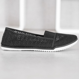Bona Zapatos calados sin cordones negro 4