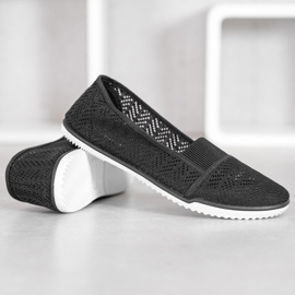 Bona Zapatos calados sin cordones negro 5