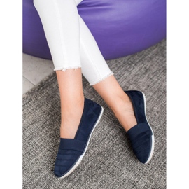 Bona Zapatos sin cordones de gamuza azul 1