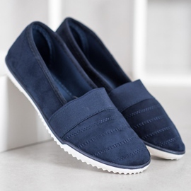 Bona Zapatos sin cordones de gamuza azul 2