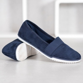 Bona Zapatos sin cordones de gamuza azul 3