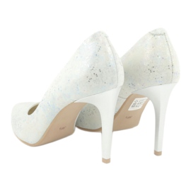 Espinto Zapatos de salón brillantes C-456/96 blanco multicolor 4