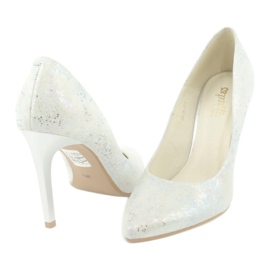 Espinto Zapatos de salón brillantes C-456/96 blanco multicolor 3