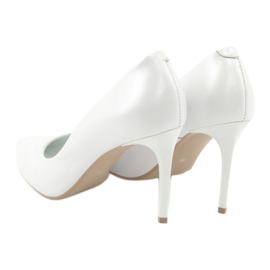 Zapato de salón con alfiler, perla blanca Espinto C-602/134 blanco 3