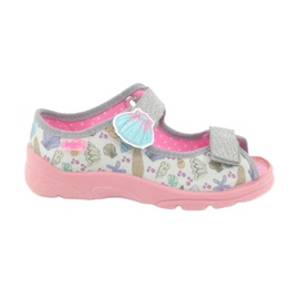 Calzado infantil befado 969X154 rosa gris multicolor 1