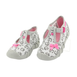 Calzado infantil befado 110P377 rosado gris 2
