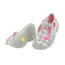 Calzado infantil befado 110P377 rosado gris 3