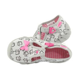 Calzado infantil befado 110P377 rosado gris 4